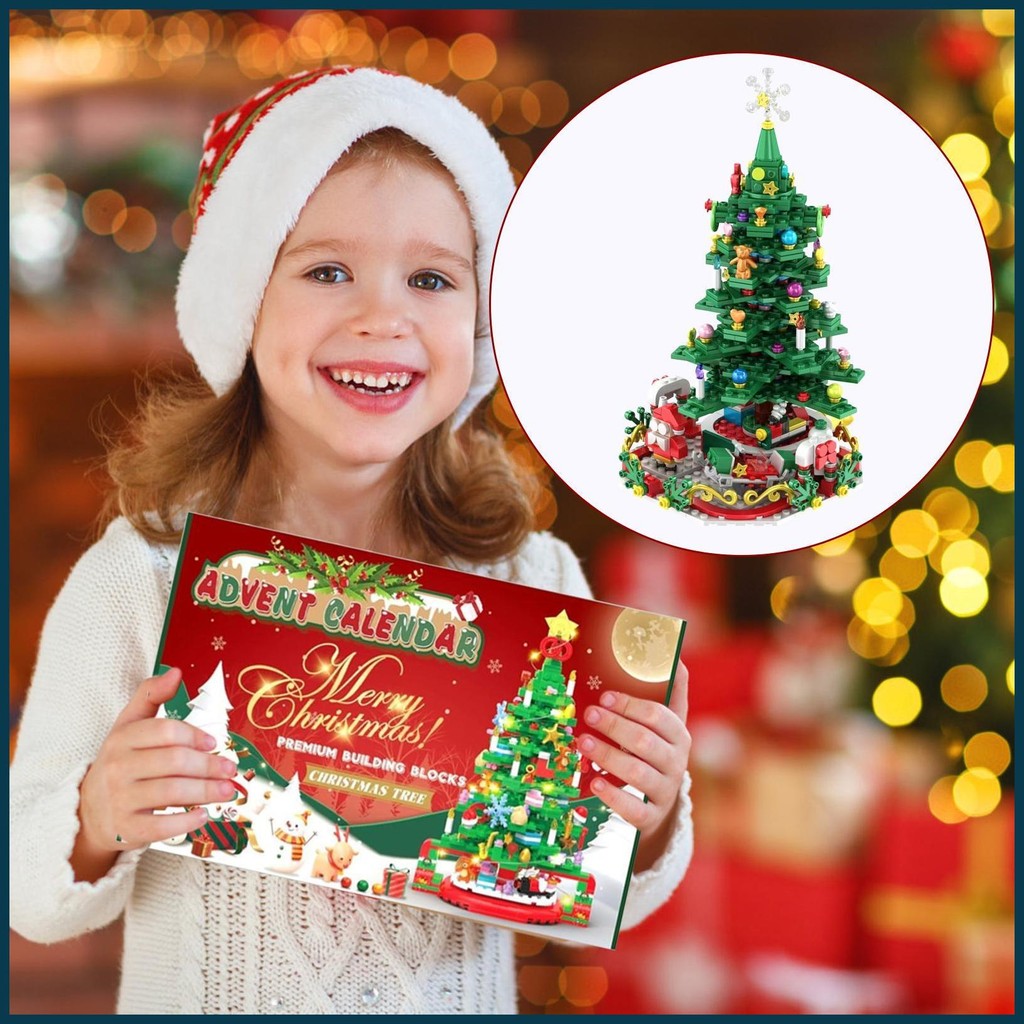 Advent Calendar 2024 Christmas Tree Building Set Christmas Building ...
