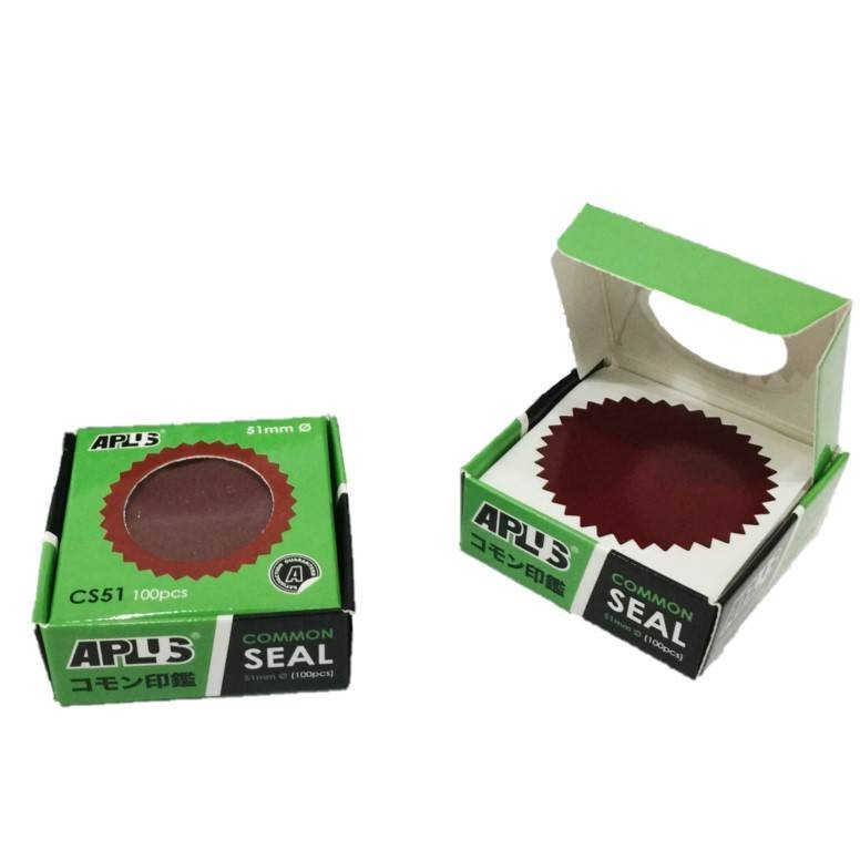 Aplus - 51mm Common Seal Adhesives Sticker - (100pcs / Box) | Shopee ...