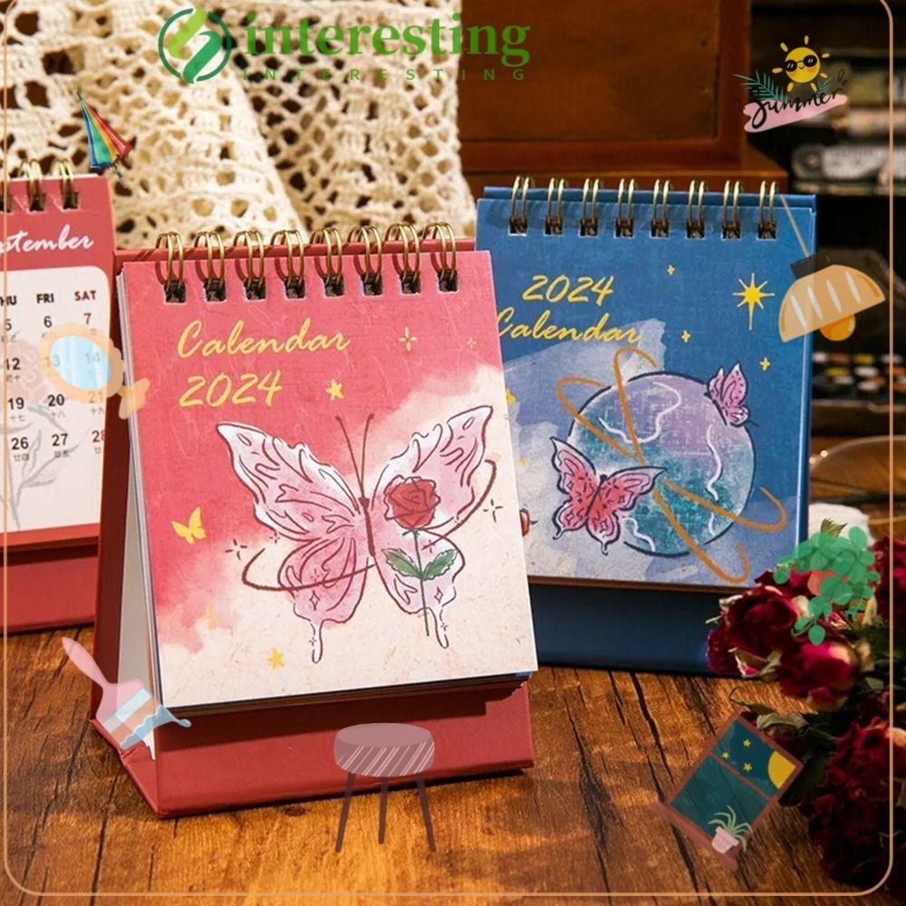 INTERESTING Small Desk Calendar, Monthly Calendar Planner Event ...