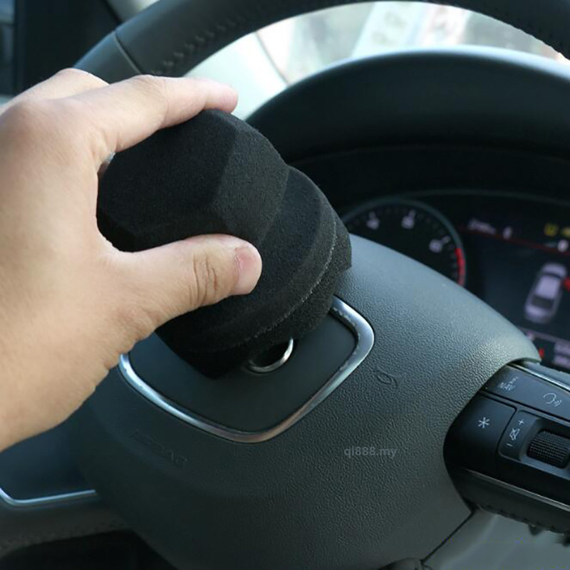 Car Wax Sponge Polished and Waxed Handle Care High Density Foam Sponge