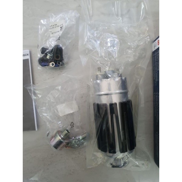Genuine Bosch 0580464200 Inline Fuel Pump - 200+LPH, 6AN Fittings, E85 Compatible 12 thumbnail image
