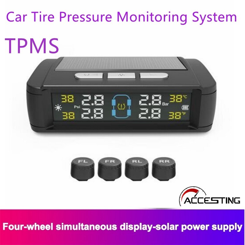 TPMS Universal Tire Pressure Alarm Monitoring System Car Tire Pressure ...