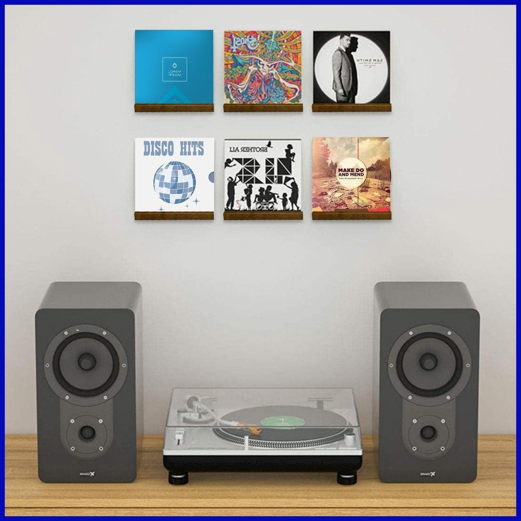 Wall Record Holder Record Wall Display Wall Solid Wood Record Shelves