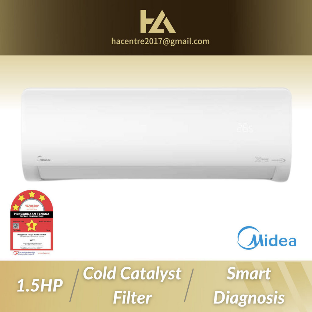 Midea 1.5HP Air Cond (R32, Inverter) MSXS13CRDN8 | Shopee Malaysia