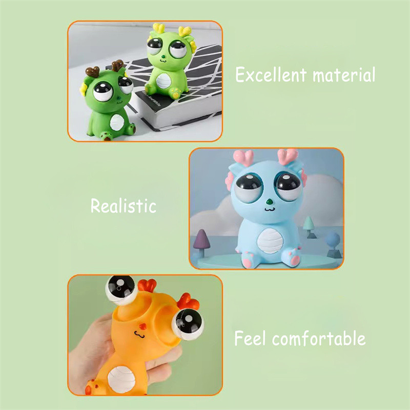 Cute Explosive Eyed Dragon Children's Dinosaur Decompression Toy ...