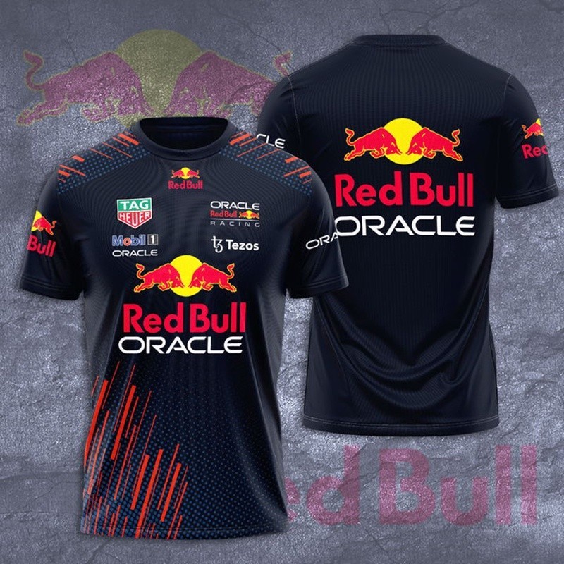 Summer Men T-shirts Oracle Red Bull Motogp Racing Mobil 1 Tag Heuer ...