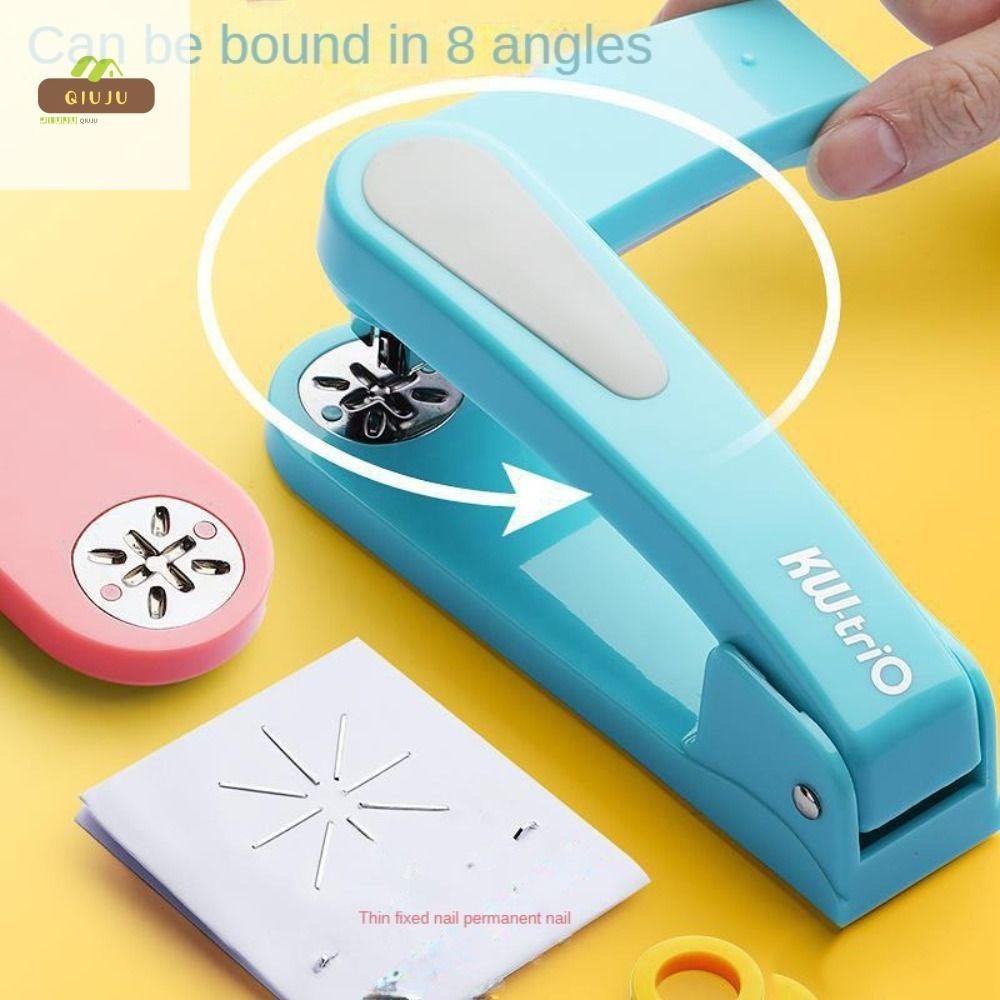 QIUJUU Stapler, 360 Degree Rotary Effortless Long Stapler, Multi ...