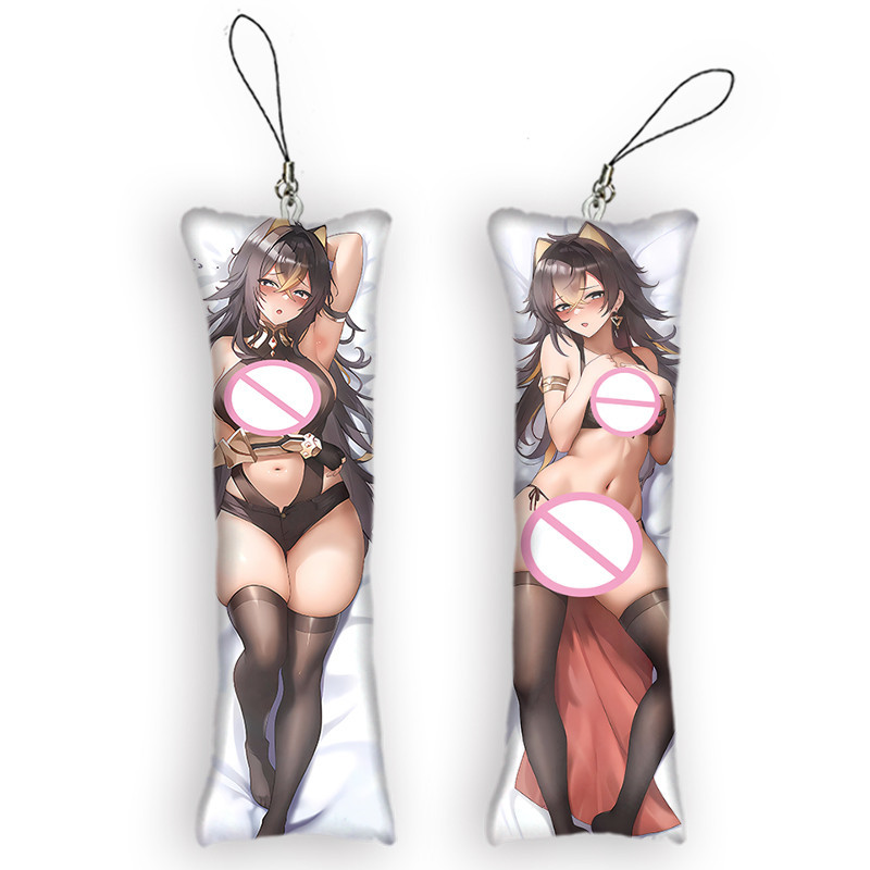 Genshin Impact Dehya Theme Character Mini Dakimakura Keychain Anime