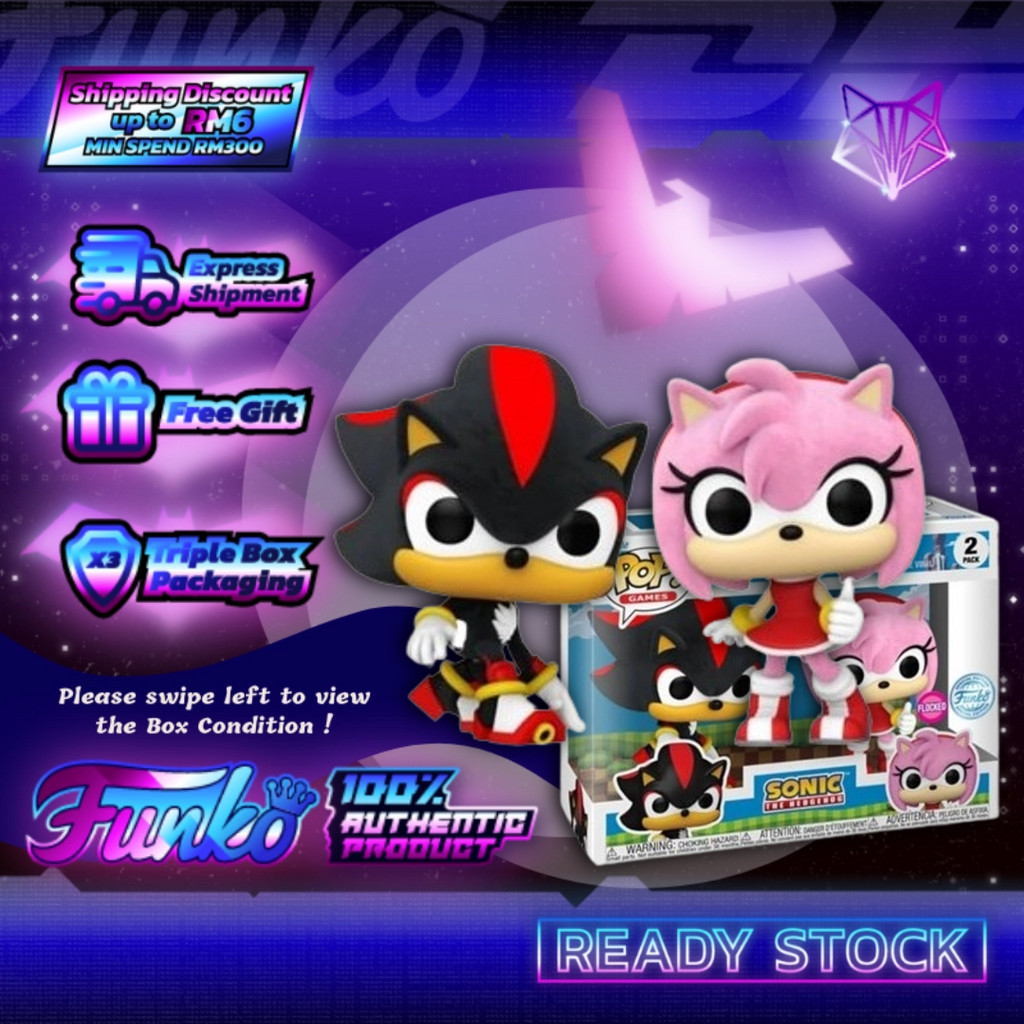 🦊[ 𝐑𝐄𝐀𝐃𝐘 𝐒𝐓𝐎𝐂𝐊 ]🦊 𝐅𝐔𝐍𝐊𝐎 𝐏𝐎𝐏 ! Games: Sonic The Hedgehog  Shadow & Amy Flocked Special Edition Exclusive 2 Pack 索尼克 暗影 艾咪 | Shopee  Malaysia