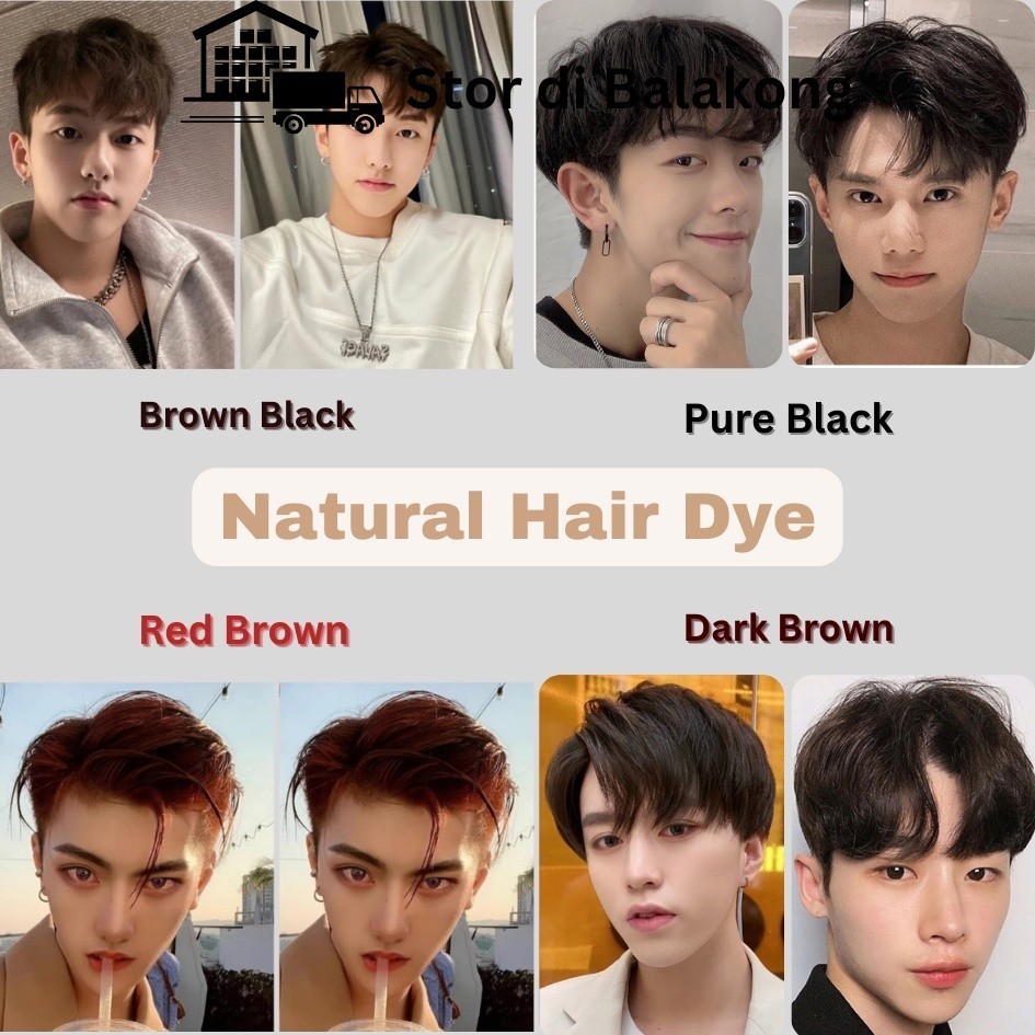 Men Cheap Color Hair Dye 25ml x 10 Natural Hair Dye Formulation No