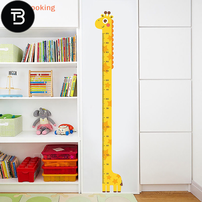TB [LargeLooking] 1pc Cartoon Animals Height Measure Wall Sticker ...
