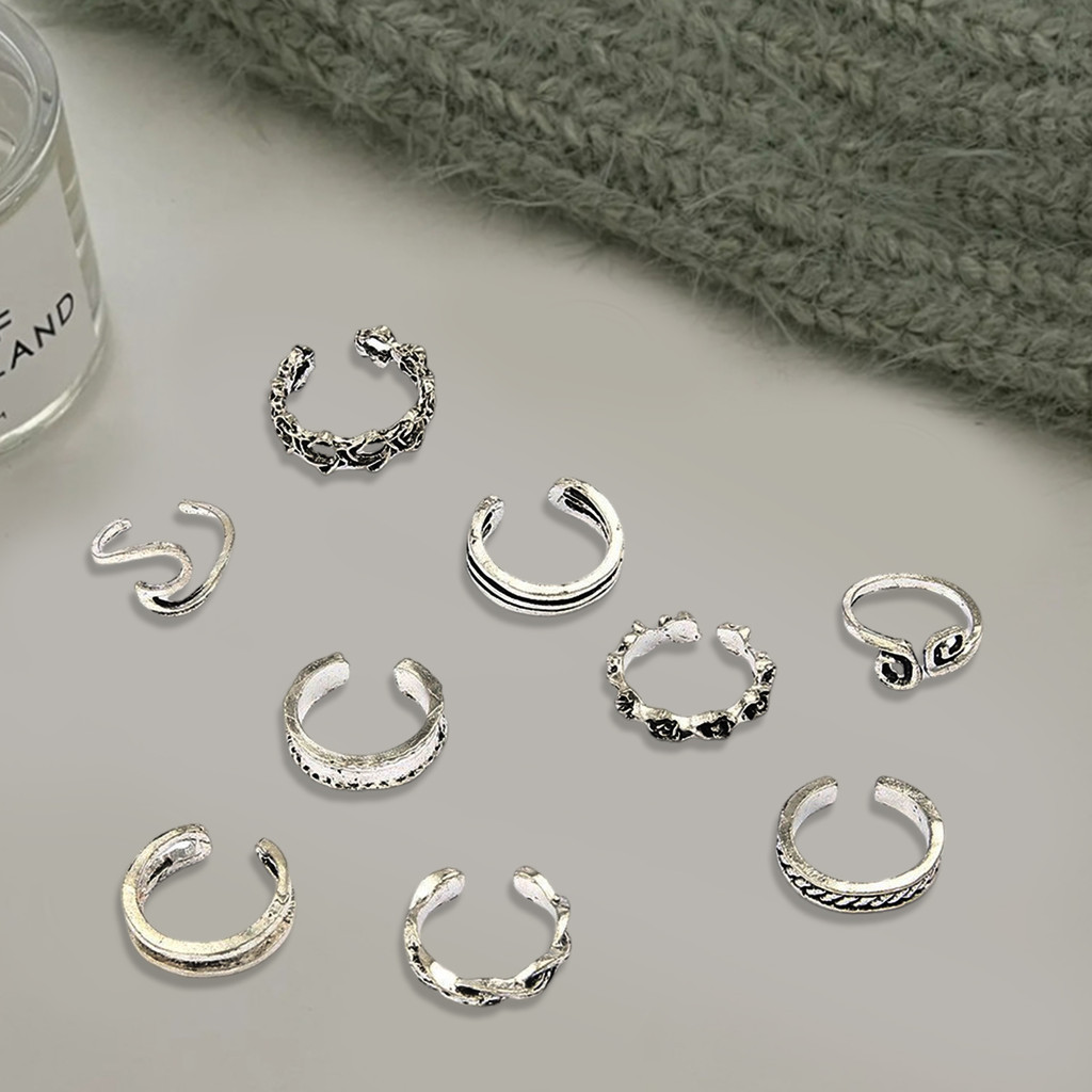 1 Set Totem Ocean Waves Foot Ring Vintage Toe Rings For Women Fashion ...