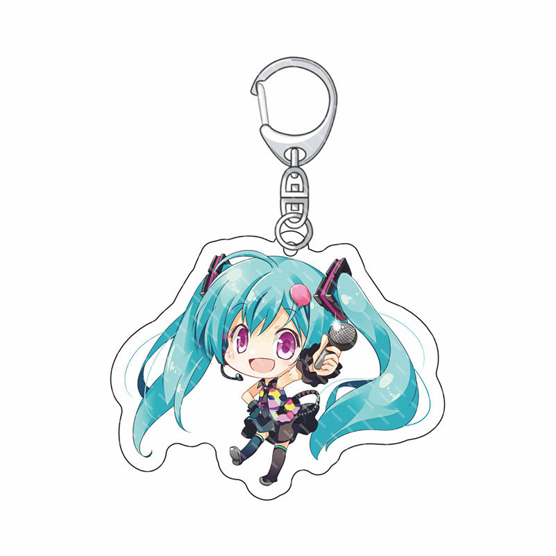 Hatsune Miku Keychain Hatsune Acrylic Pendant vocaloid Virtual Singer ...