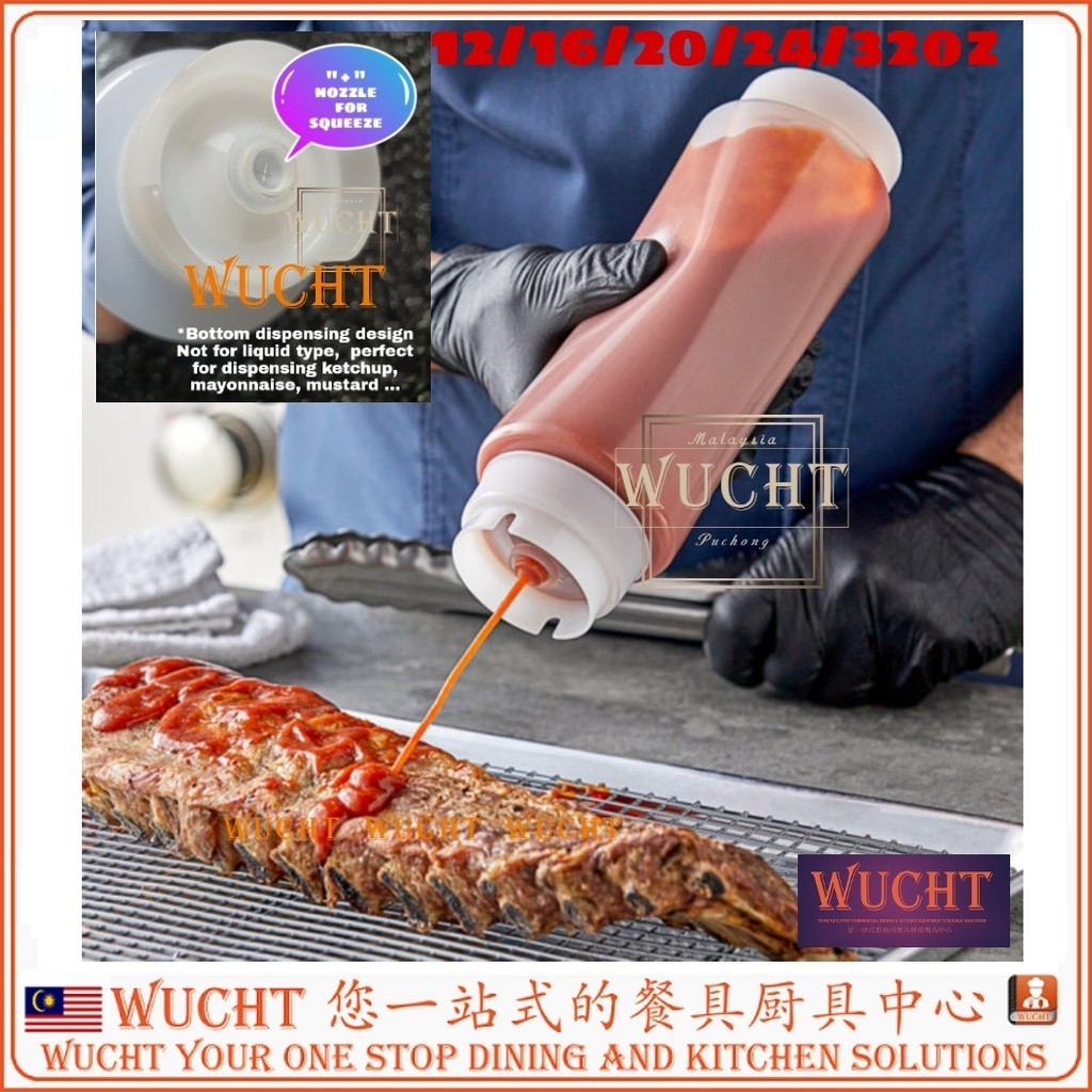 Bottiglie Squeeze FIFO Da 16oz - Confezione Da 3, Ideali Per Salse E Condimenti - Foto 9