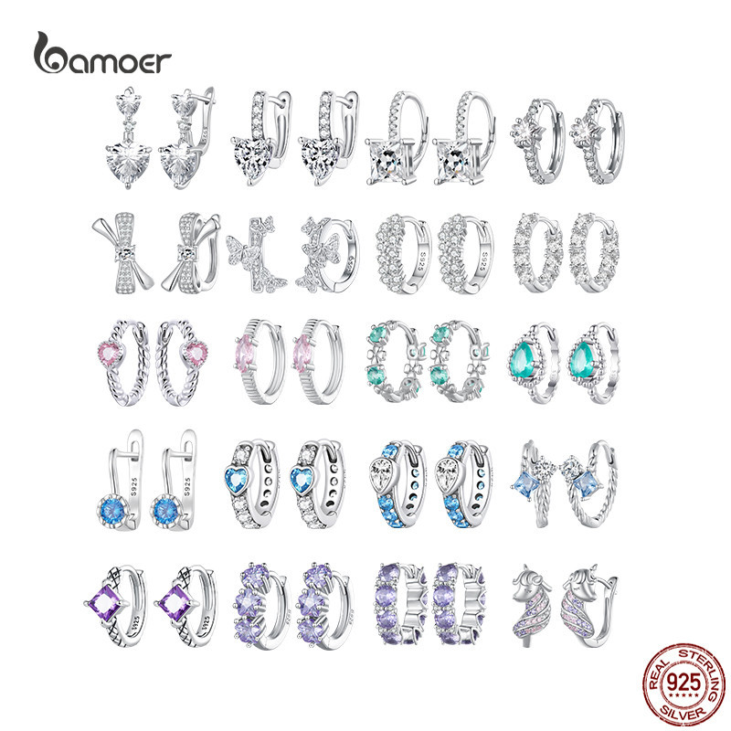 Argento 925  Orecchini A Forma Di Geometria Bamoer Con Orecchie Di Grano Brillanti Per Donna Orecchini~p128508272 - Foto 12