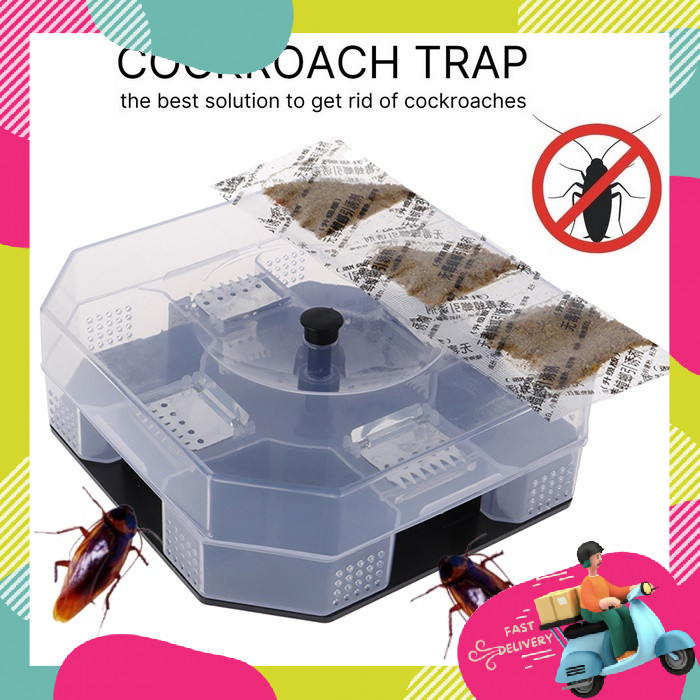 Reusable Cockroach Trap Box Non-Toxic Insert Killer Catcher Pest ...