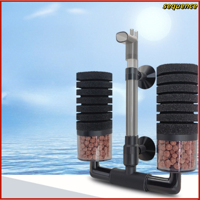 Se Fish Tank Filter Wall-mounted Reusable Biochemical Sponge Aquarium ...