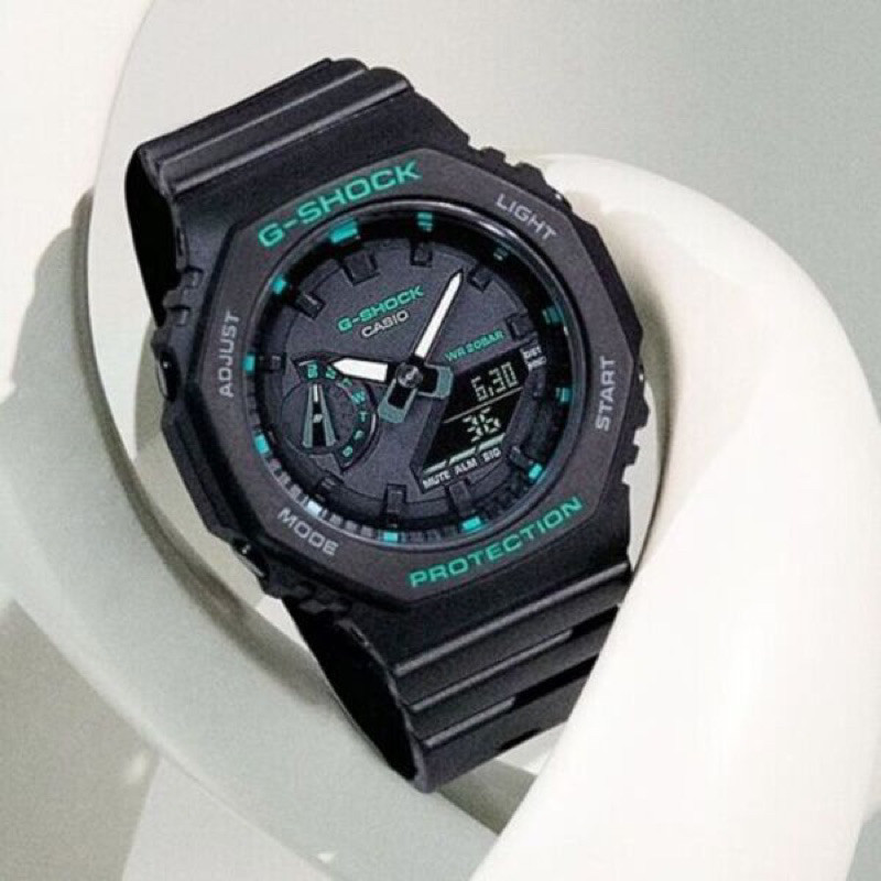 GA-2100 GMA-S2100GA-1A TMJ BLACK GREEN PREMIUM COPY ORI 1.1 | Shopee ...