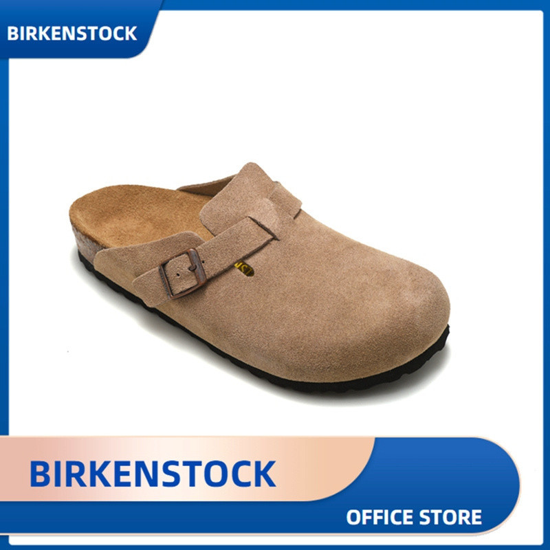 Birkenstock Boston Clogs For Men Slippers Suede Sandals(Beige) | Shopee ...