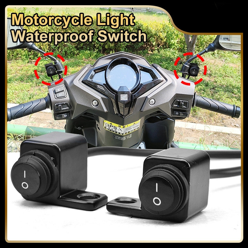 12V Motorcycle Headlight Switch Spotlight Fog Light Button Motorbike ...