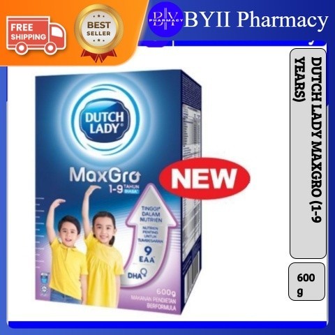 Dutch Lady MaxGro 1-9 years 600g | Shopee Malaysia