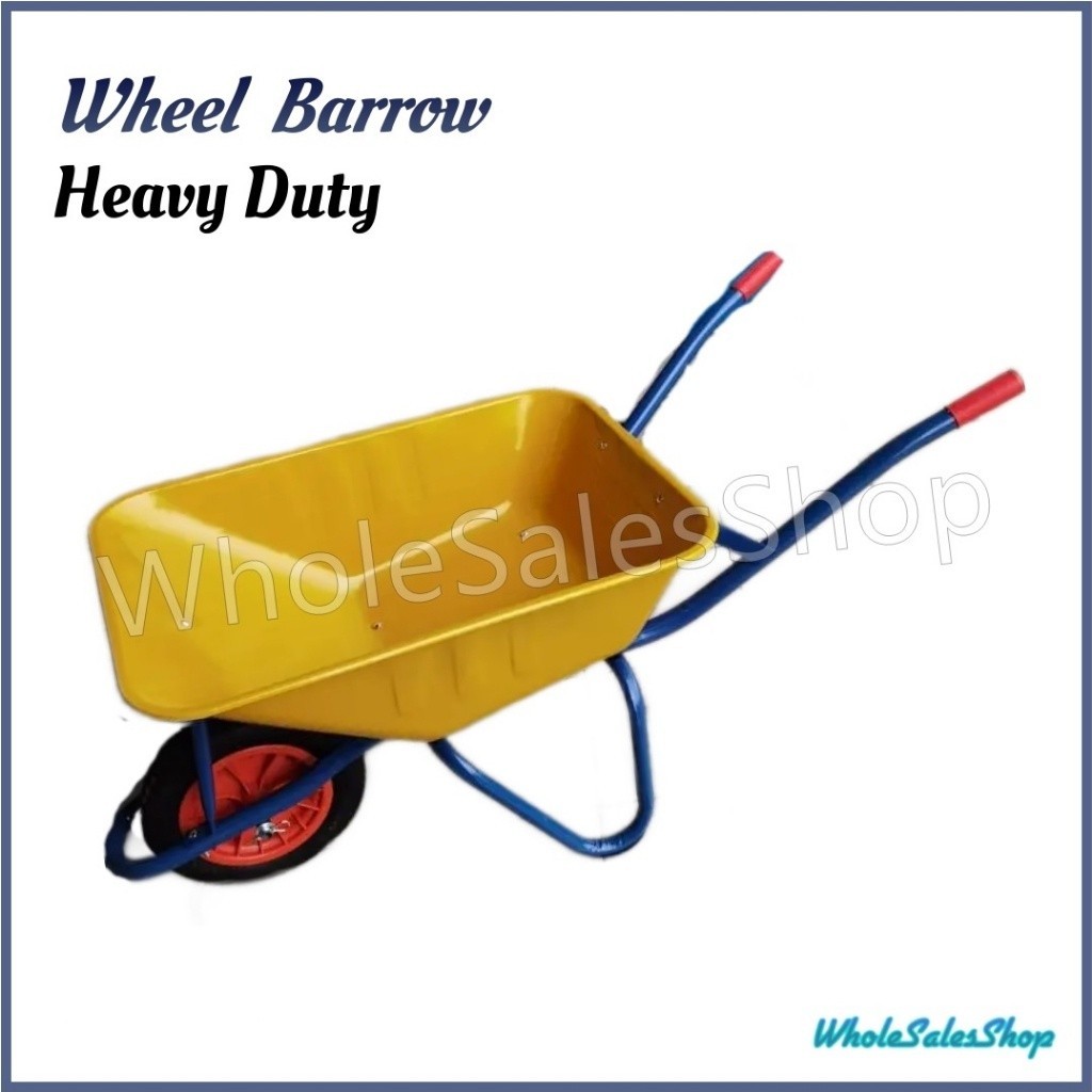 Heavy Duty Wheel Barrow Deep Type Wheelbarrow Cart Kereta Sorong Tolak ...