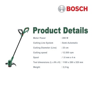 BOSCH EasyGrass Cut 18-230 230mm 18v Cordless Grass Trimmer 18v Battery ...