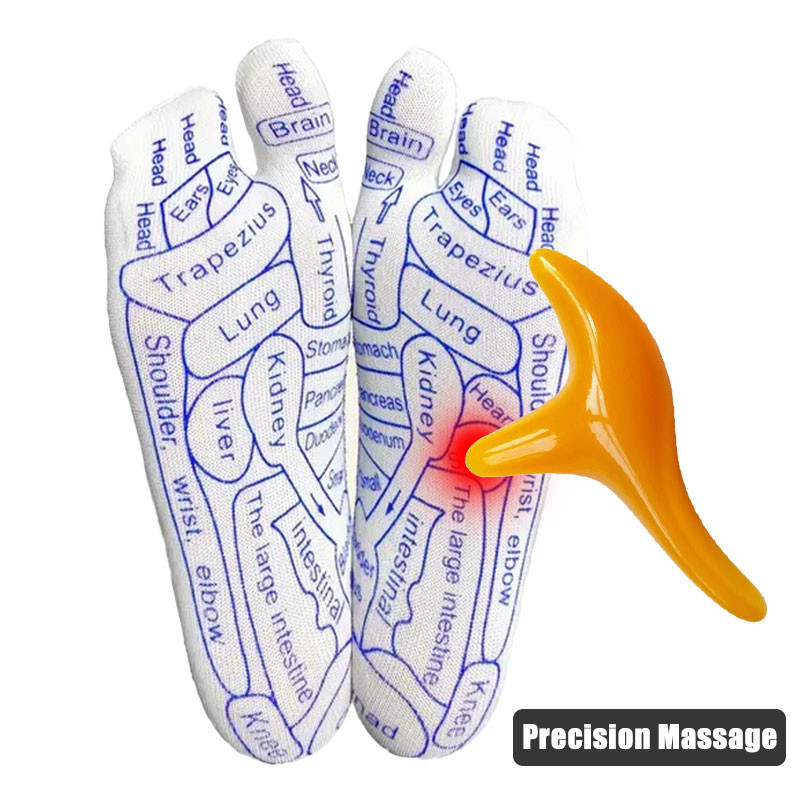 Massage Socks, Reflexology Socks Precisely Printed with Reflexology