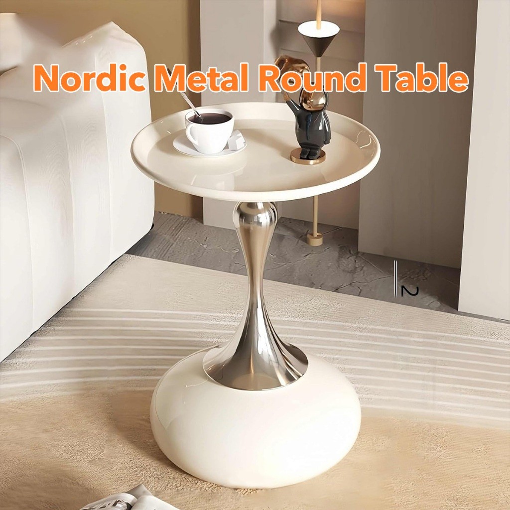 Nordic Side Table Coffee Corner Table Small Round Table Bedroom Sofa ...