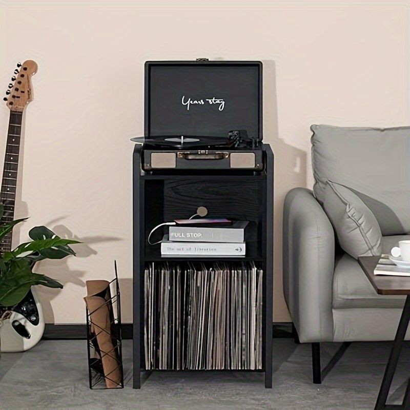 Record player rack, can hold dozens of records, suitable for living ...