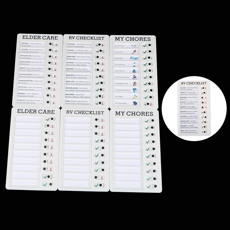 EtingBiting Memo Plstic Bord Chore Chrt Reusble Kuwit | Ubuy