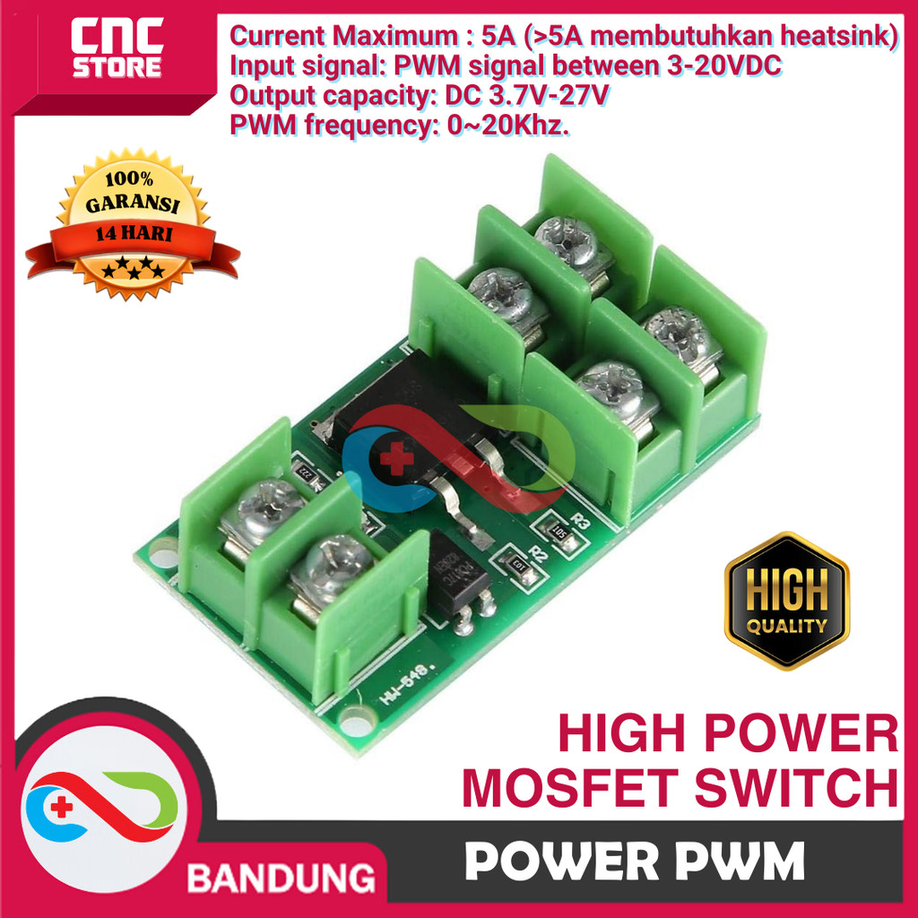 High POWER MOSFET SWITCH RELAY MODULE PWM CONTROL ISOLATED OPTOCOUPLER ...