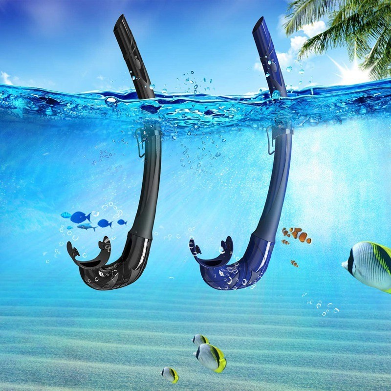 Snorkel Silicone Freediving Breathing Pipe Diving Set Wet Silicone