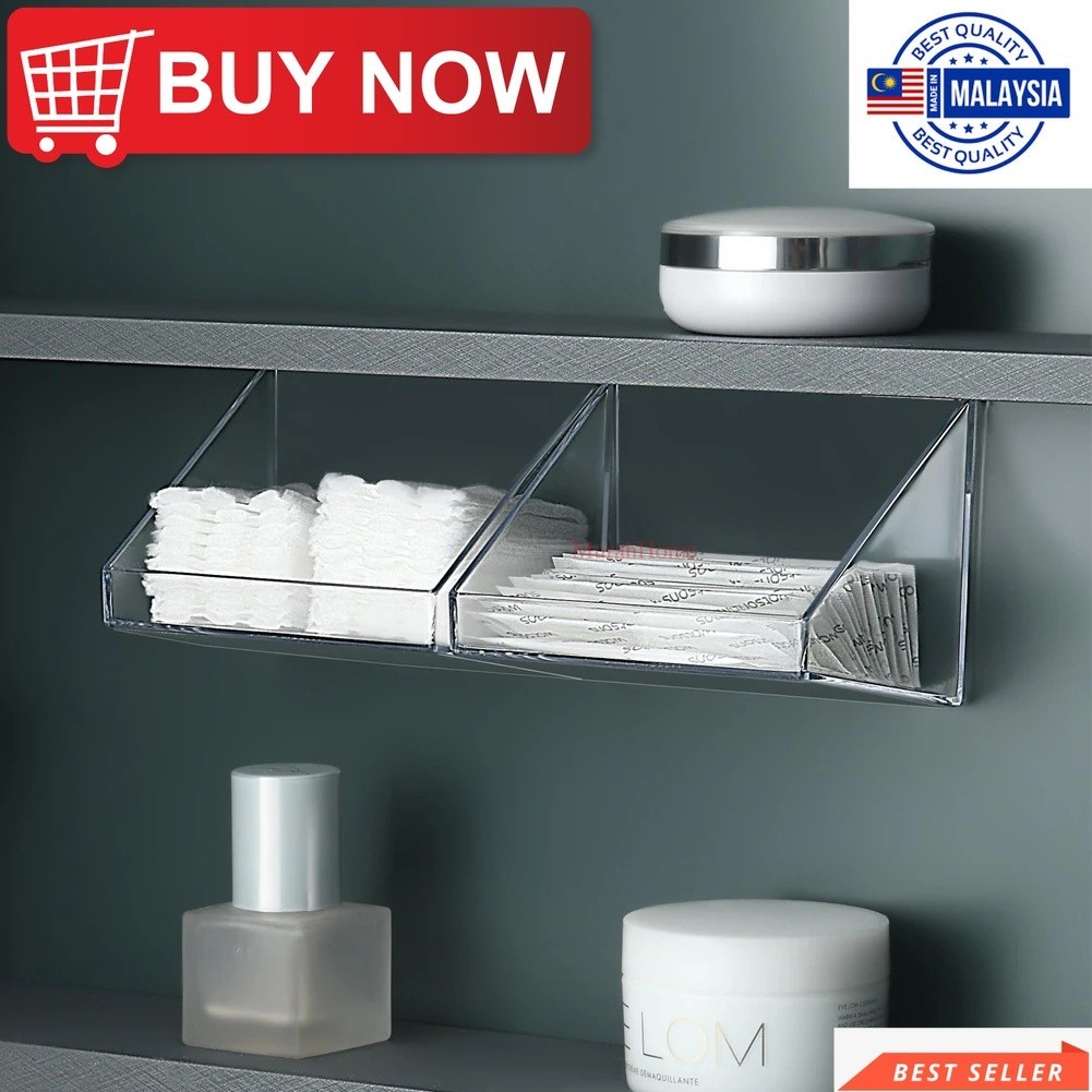 MH Wall-mounted Beveled Storage Box / Bathroom Cosmetic Shelf / Mirror Cabinet Wardrobe Expand ...