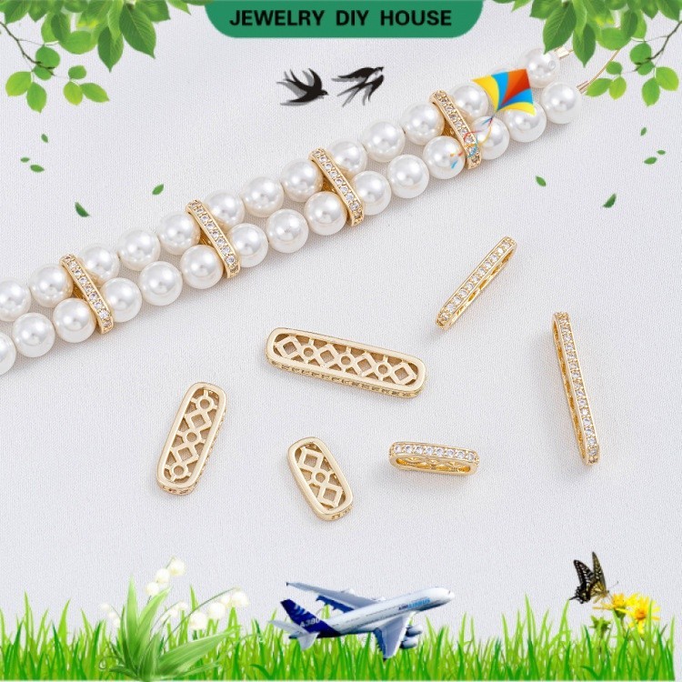️Jewelry DIY Accessories ️Colorpreserving 14K GoldClad Porous Oval
