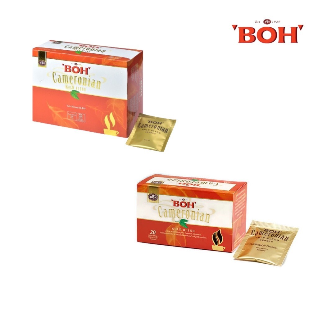 (FRESH BATCH) HM Boh Cameronian Gold Blend Teabags 20’s/ 60’s Teh Boh ...