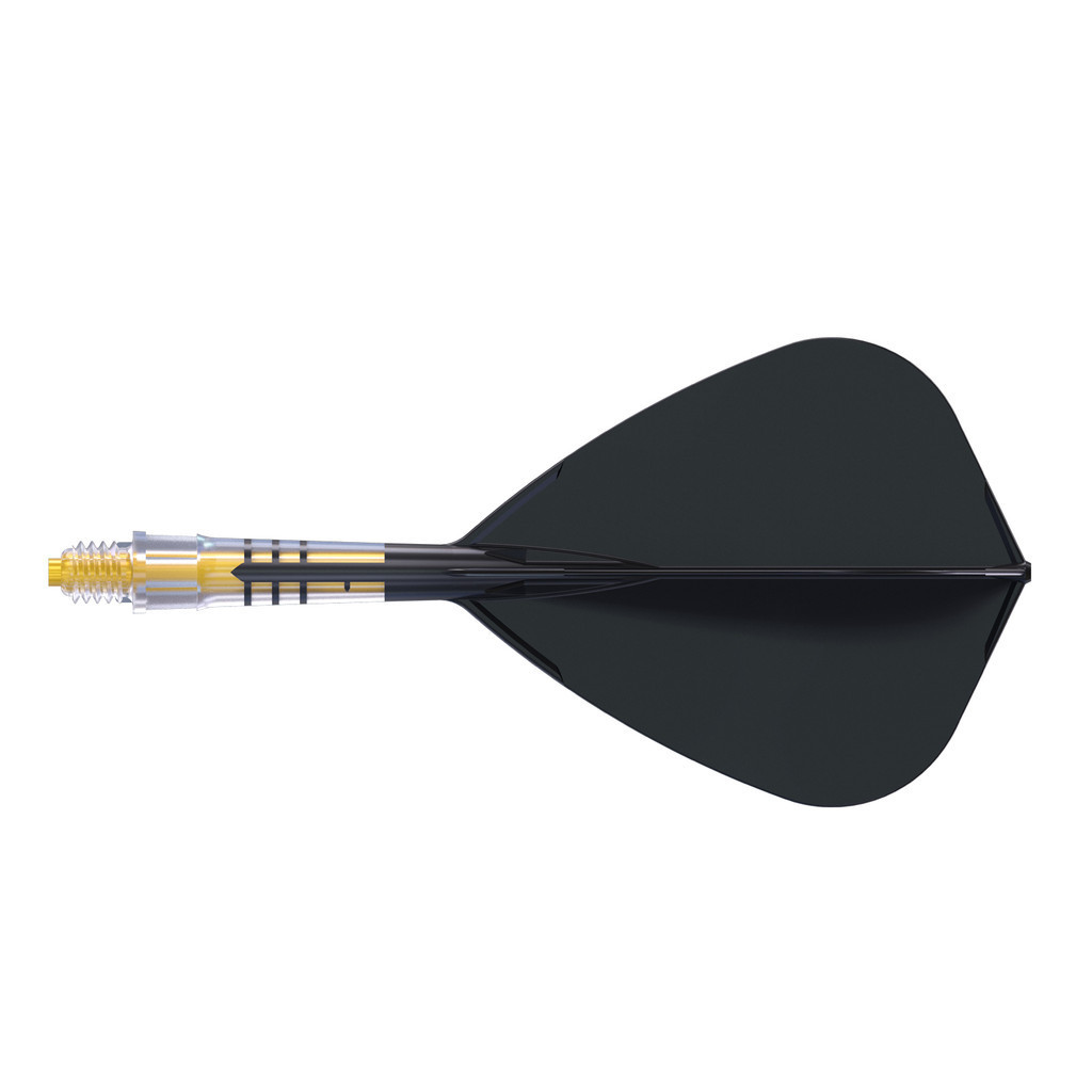 CUESOUL T19 Carbon Integrated Dart Shaft and Flight Kite Shape-Black ...