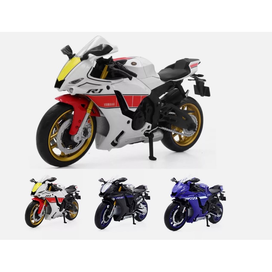 OIRGINAL LICENSED Replica Scale 1:12 Yamaha YZF-R1M Motorcycle Model ...