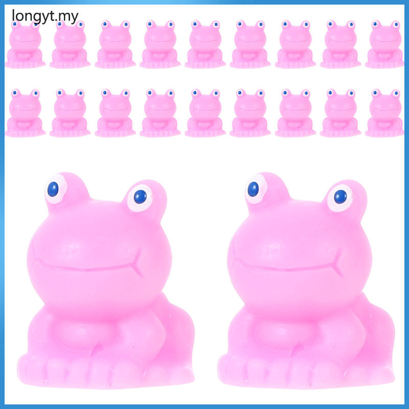 longyt Tiny Frog Decor Little Ornament Mini Frogs Garden Resin Statue ...