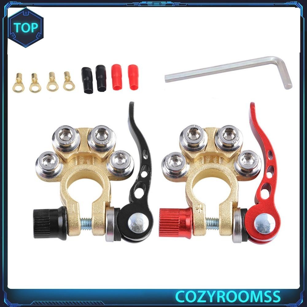 12V Auto Car Top Post Battery Terminals Copper Quick Release Terminal ...