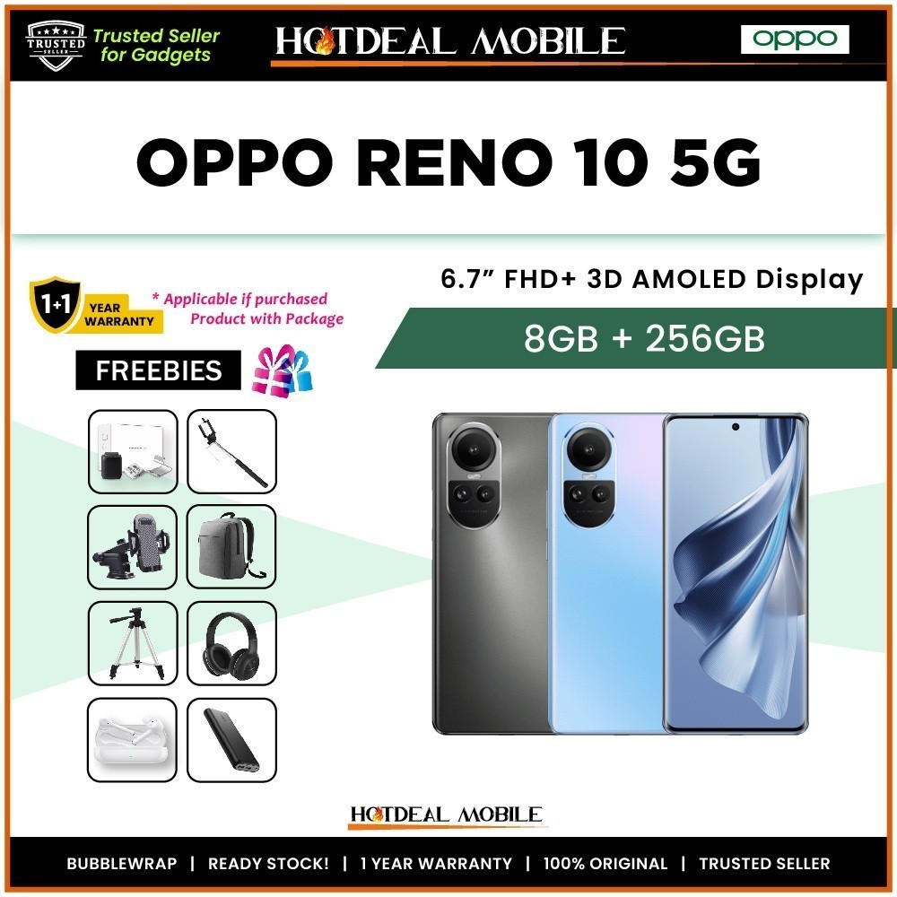 OPPO Reno10 5G (Silvery Grey, 256 GB) (8 GB RAM)