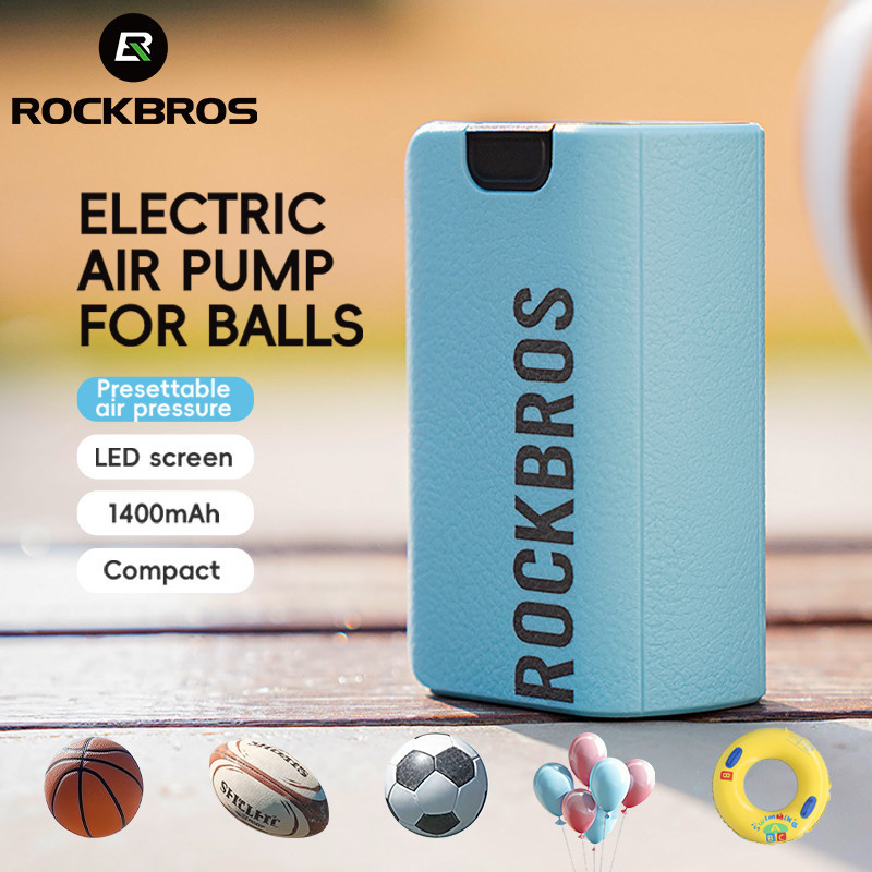 ROCKBROS Balls Mini Electric Air Pump Swim Ring Wireless Portable Long ...
