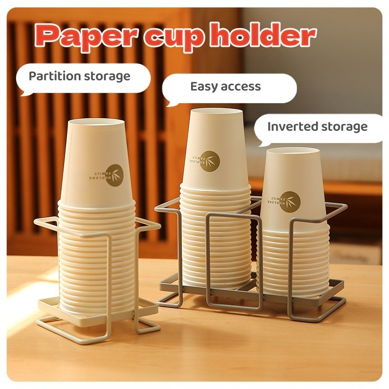 **Ready Stock**Iron Paper Cup Holder, Disposable Cup Picker, Wrought ...