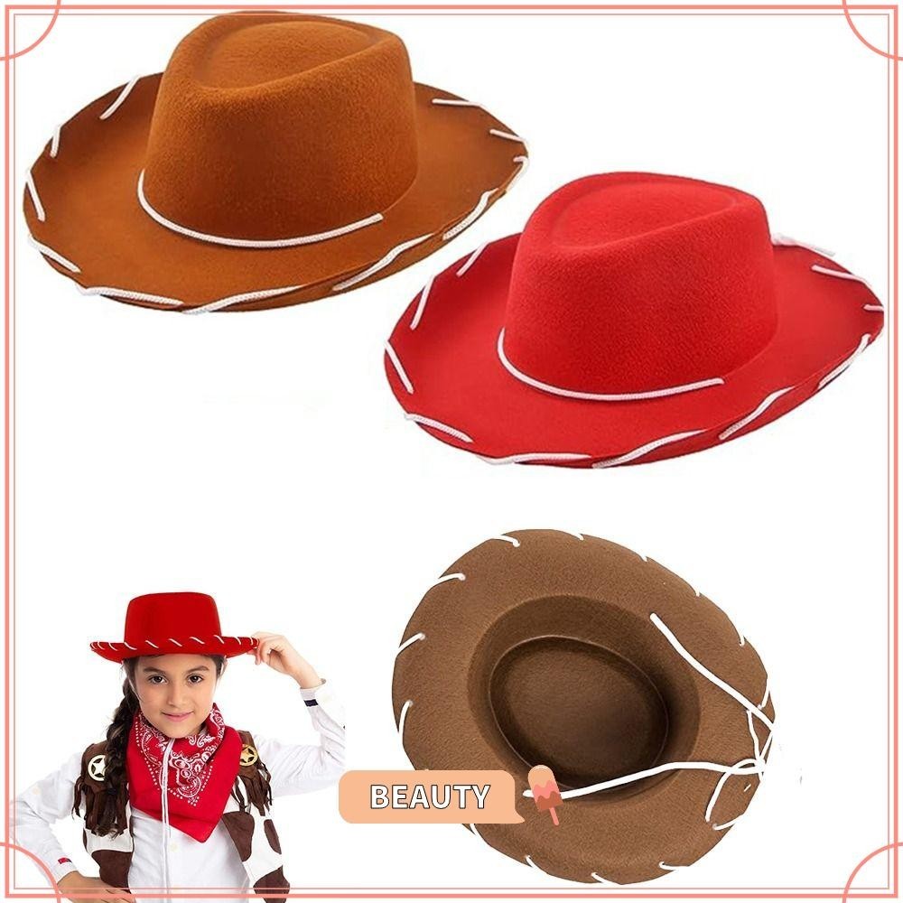 BEAUTYONE Cowgirl Hat, Performance Cosplay Costume Cowboy Hat, Fashion ...