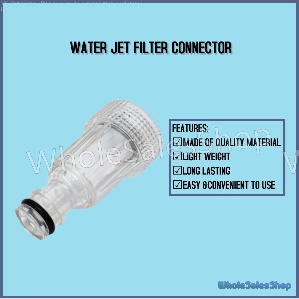 WATER JET FILTER CONNECTOR INLET KIT PRESSURE CLEANER INLET ADAPTOR ...