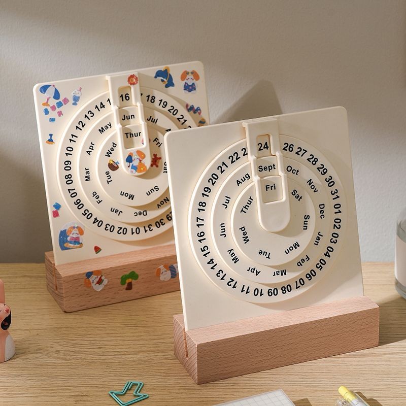 7866 People Collection Turntable Perpetual Calendar Calendar 2025 Desk ...