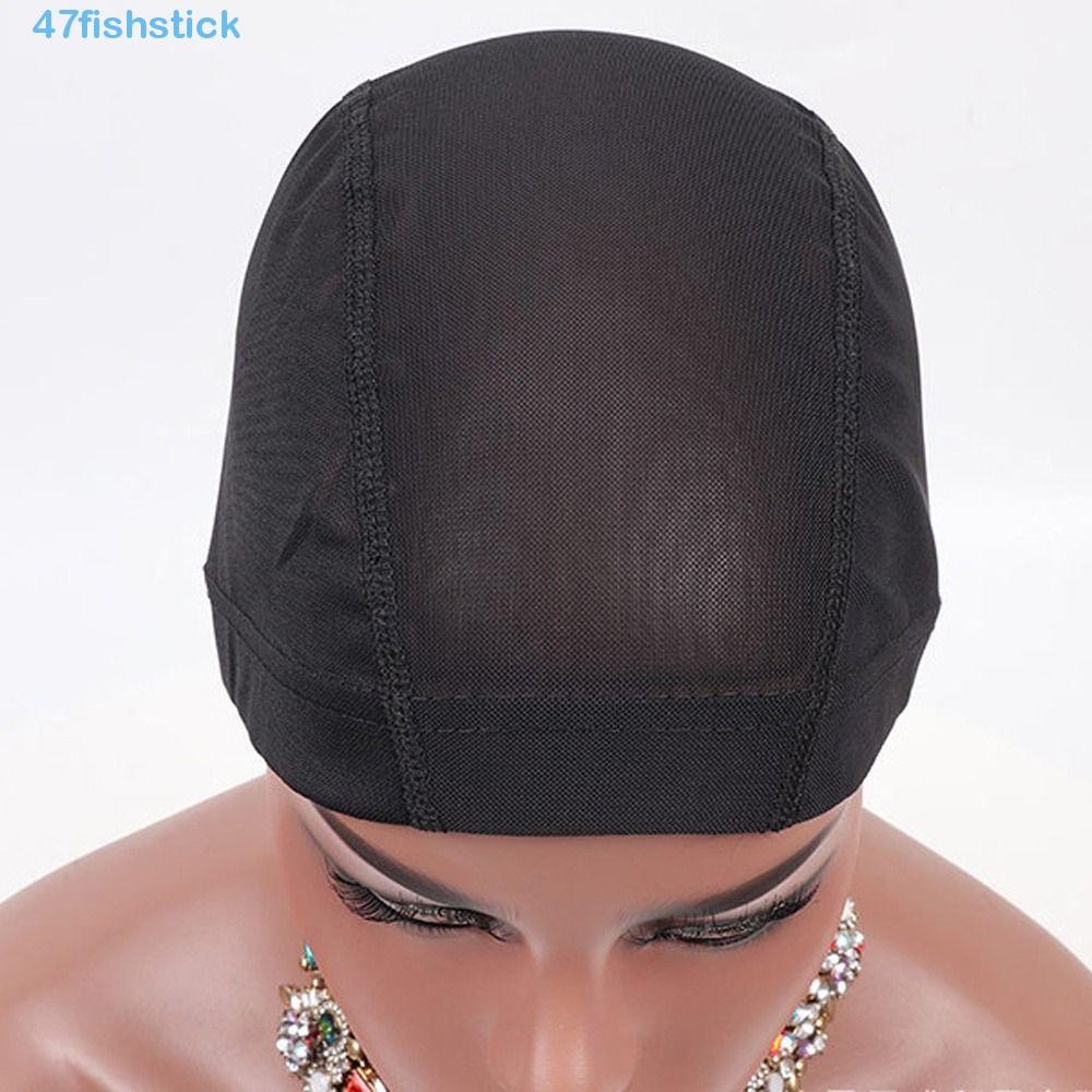 FISHSTICK Dome Mesh Wig Caps Hair Styling Tool Soft For Wig Making Men ...