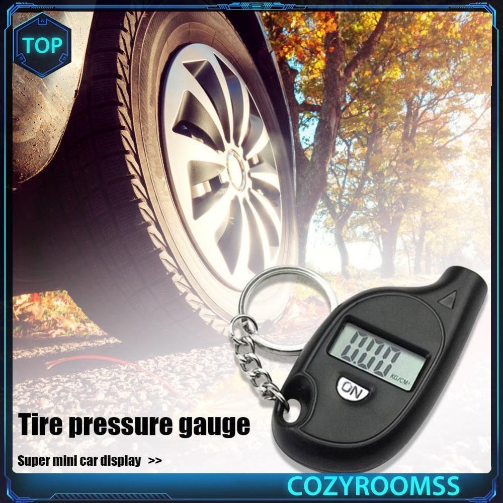 Mini LCD Digital Tire Pressure Gauge Keychain Car Tyre Air Pressure