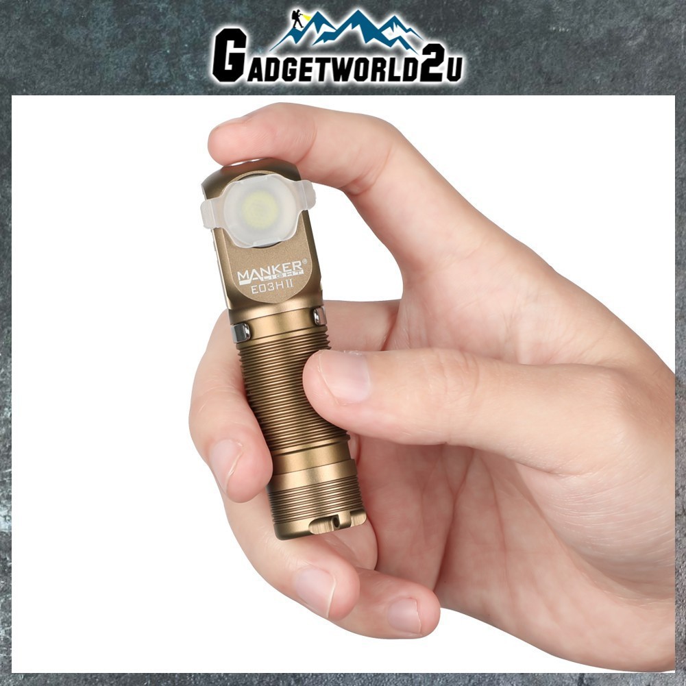Manker E03H II SAND Luminus SST20 CW LED 600L Headlamp Flashlight ...
