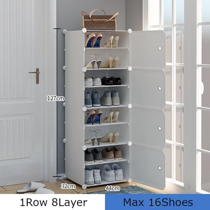 Bossku Shoe Storage Organizer Shoe Cabinet Shoe Rack Rak Kasut Bertutup ...